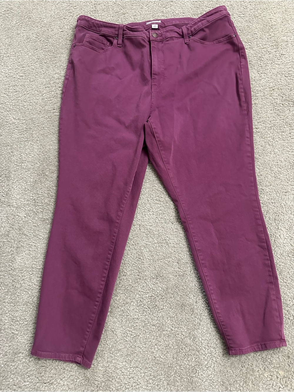 Plum Hued Plus Size Stretch Denim Jeans – Ava & Viv 22W